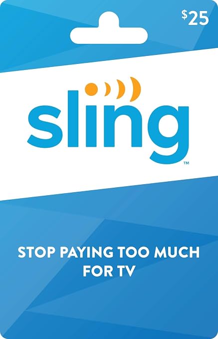 Sling TV Physical Gift Card - $25
